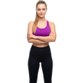 Sports Bra & Black Leggings Set