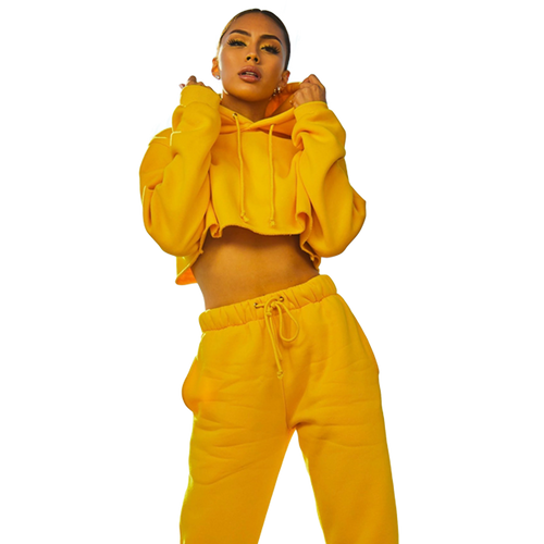 Yellow Hoodie & Joggers Set