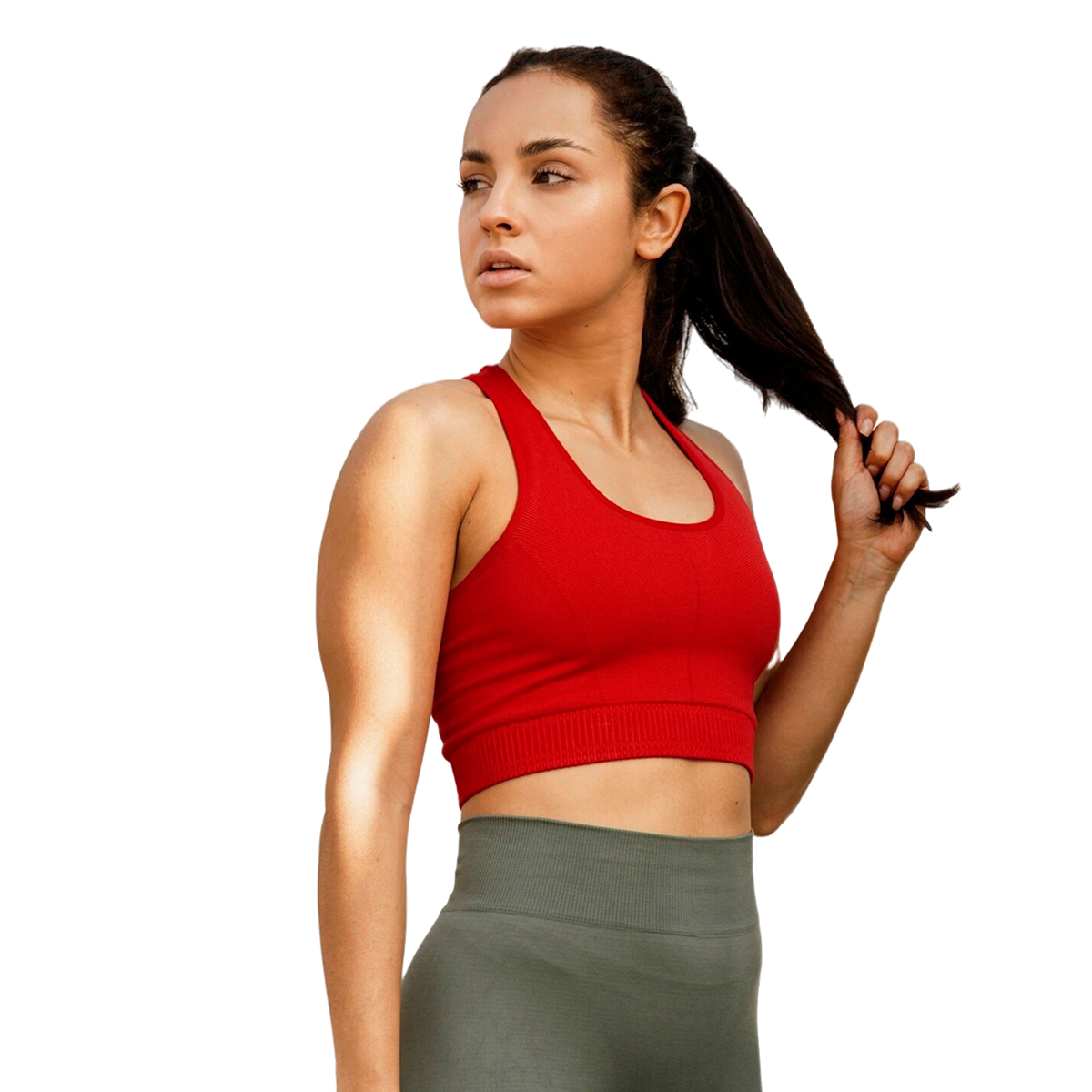 Red Sports Bra