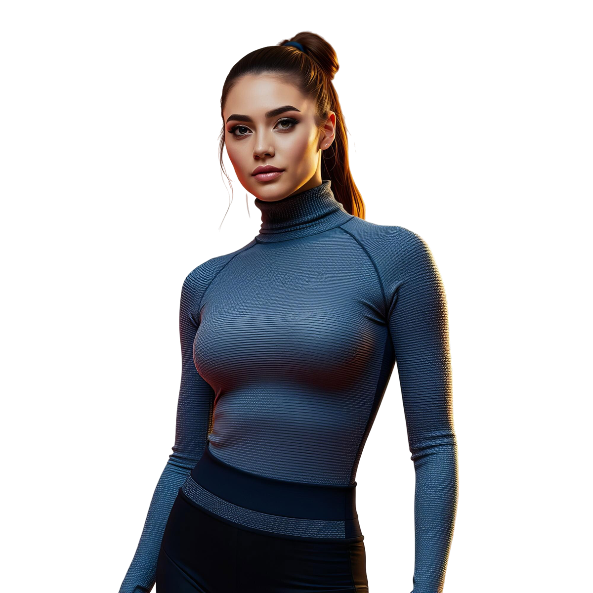 Navy Turtleneck