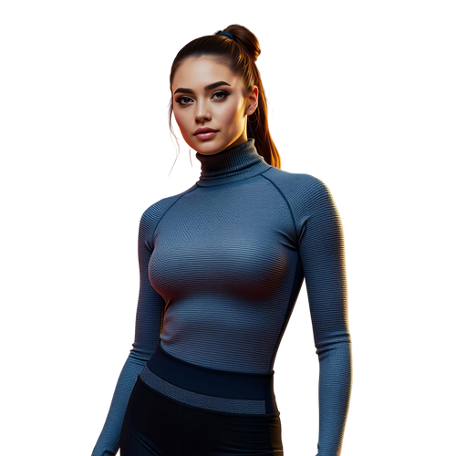 Navy Turtleneck