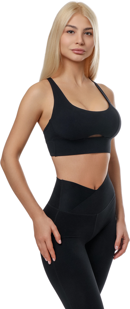 Black Sports Bra & Leggings Set