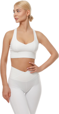 White Sports Bra & Leggings Set