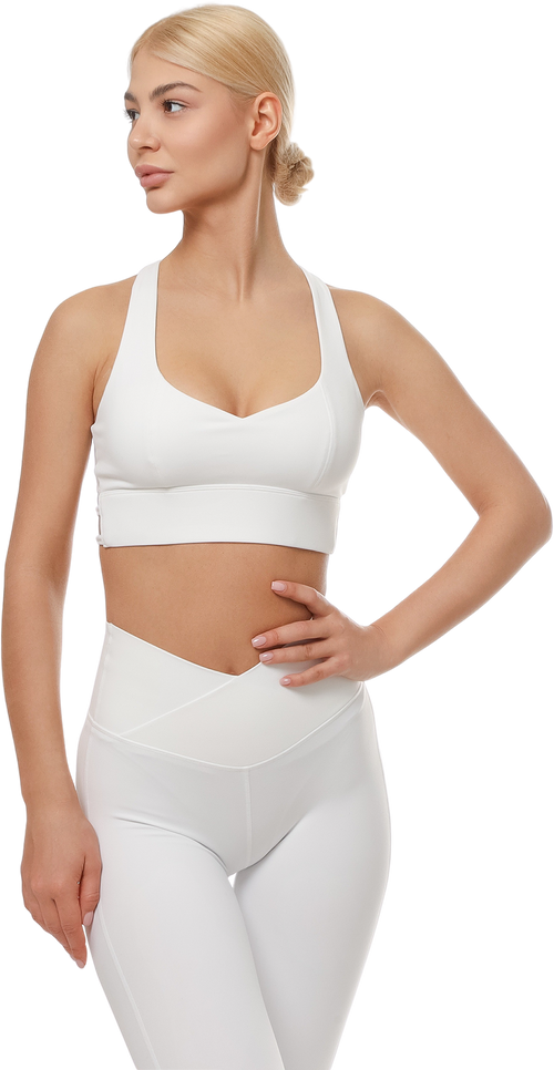 White Sports Bra & Leggings Set