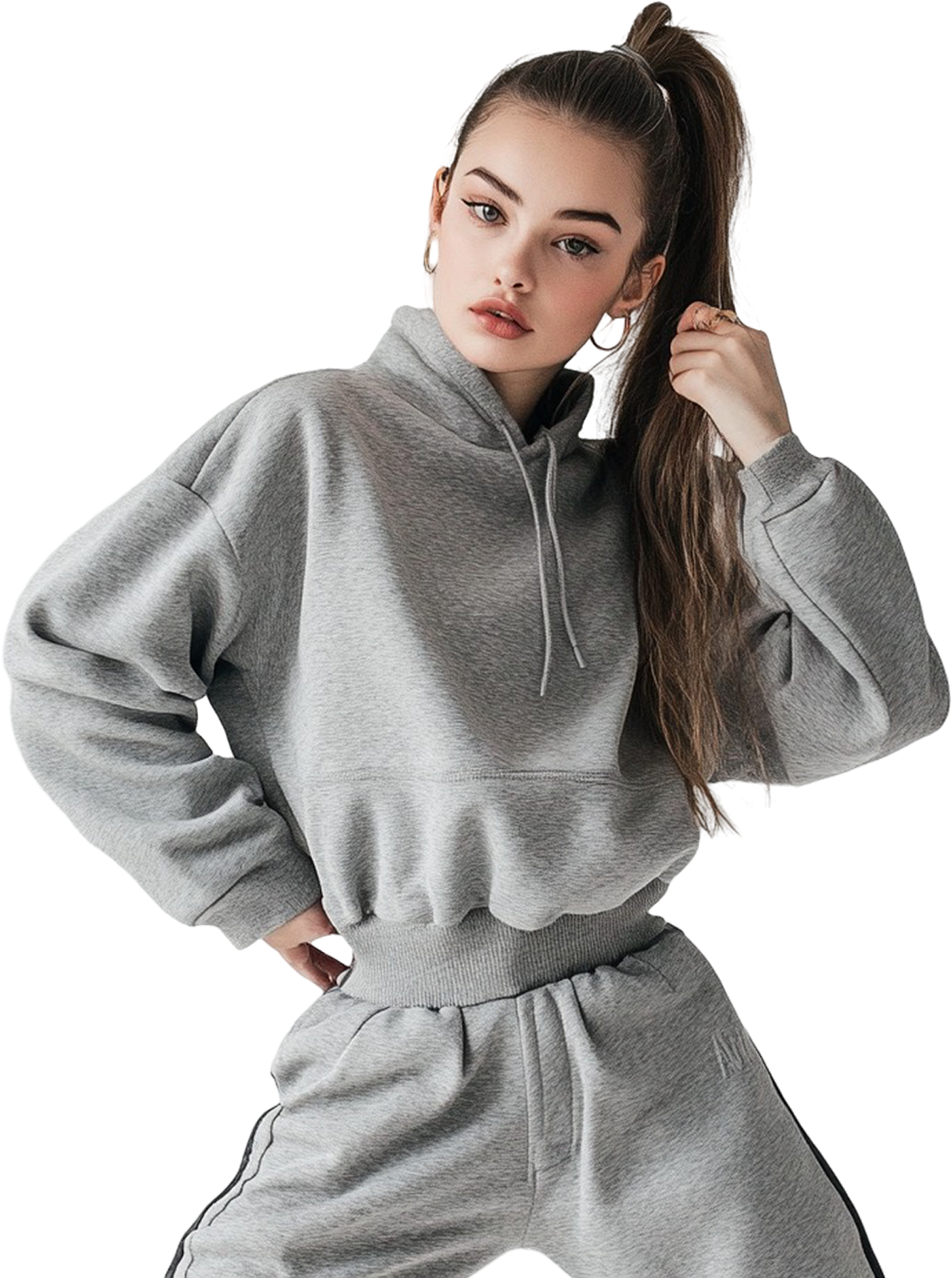 Grey Hoodie & Joggers Set